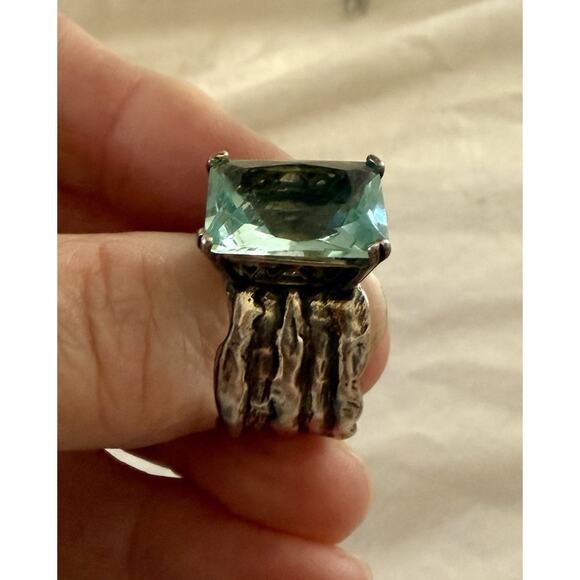 Silpada Silver Ring with Blue Gemstone - Picture 2 of 11